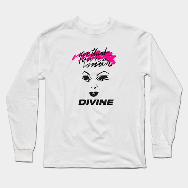 DIVINE 80S RETRO STYLE Long Sleeve T-Shirt by DISCO DISCO MX